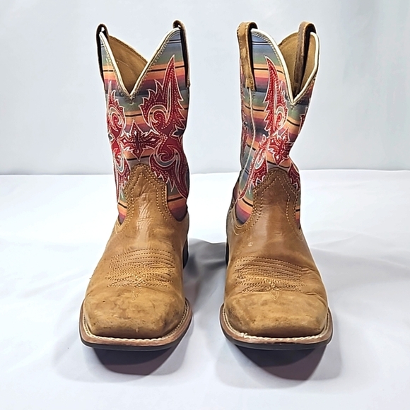 Ariat Womens Lonestar Square Toe Western Boots Size 5 - Picture 2 of 8